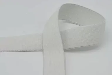 2,5 cm elastiek - Baby elastiek 25 mm - wit - XET11-550-025