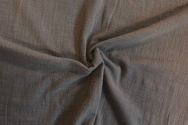 Pommé - Katoen stof - slub washed - taupe - 7477-004