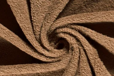 Braune Stoffe - Frottee - beidseitig mit Schlingen - Muskat - 2900-113