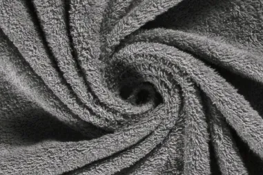 Handdoek stoffen - Badstof - dubbel gelust - grijs - 2900-063
