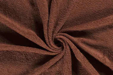 Polyester stof - Interieur- en gordijnstof - bruin - 297322-F4 - Badstof - dubbel gelust - roodhout - 2900-114