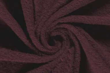 Badstoffen - Badstof - dubbel gelust - bordeauxrood - 2900-018