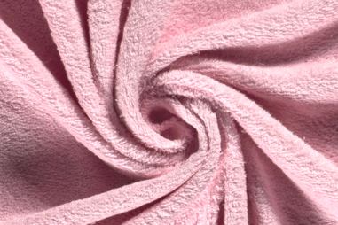 Babycape stoffen - Badstof - dubbel gelust - roze - 2900-013