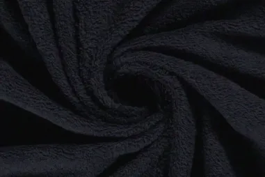 90% katoen,10% polyester stoffen - Badstof - dubbel gelust - donkerblauw - 2900-008