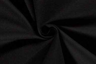 Zwarte stoffen - Canvas stof - zwart - 4795-069