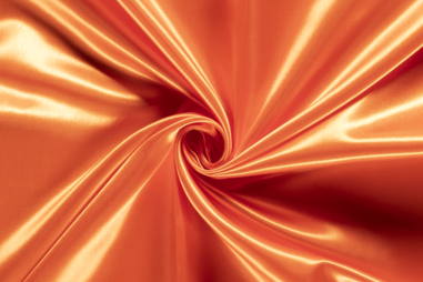 125gr/M² - Satijn stof - oranje - 4796-136
