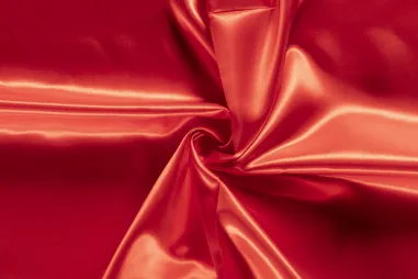 Rode stoffen - Satijn stof - rood - 4796-015