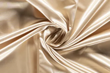 Goldfarbige Stoffe - Satin Champagner NB 4796-052