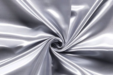 Verkleedkleding stoffen - Satijn stof - zilvergrijs - 4796-070
