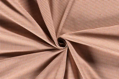 Oranje stoffen - Katoen stof - poplin - boerenbont mini ruitje (0,2 cm) - brique - 5581-056 op=op