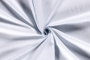 Katoenen stoffen Boerenbont ruiten - Katoen stof - boerenbont mini ruitje (0,2 cm) - lichtblauw - 5581-002