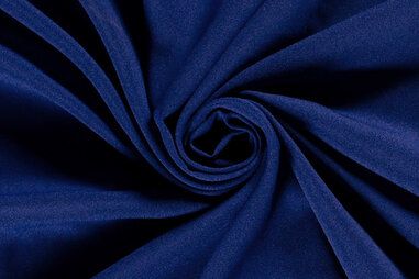 Laagjes kleding stoffen - Crepe Georgette stof - Georgette donker - kobalt - 3956-005