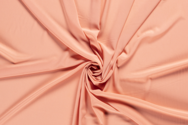 Zalm stoffen - Crepe Georgette stof - Georgette - poederzalm - 3956-037