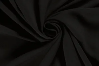 85gr/M² - Crepe Georgette stof - Georgette - zwart - 3956-069