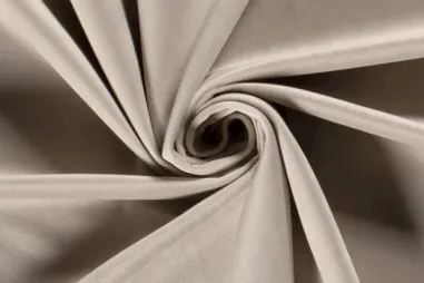 Interieurstoffen - Interieur en decoratiestof velvet - beige - 1500-052