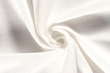 Weiße/cremefarbene Stoffe - Interieur en decoratiestof - linnenlook - wit - 1400-050