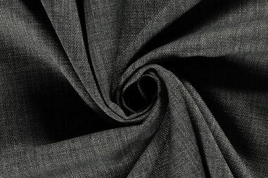 Dunkelgrau - interieur en decoratiestof - linnenlook - donker grijs - 1400-067
