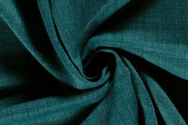 Petrol blauw - Interieur en decoratiestof - linnenlook - petrol - 1400-124