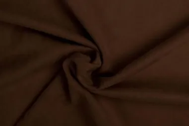 95% Polyester, 5% Elastan - KN20/21 0841-100 Scuba suede dunkelbraun