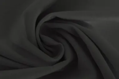 Katoen, viscose, elastan stoffen - Stretch stof - Satin stretch - donkergrijs - 0748-980