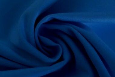 Kobalt blauwe stoffen - Stretch stof - Satin stretch - kobalt - 0748-650
