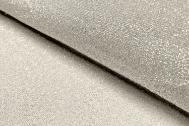 Glitter stoffen - Tricot stof - lurex - lichtgrijs - 4377-070