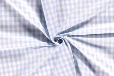 Hellblau - NB 5635-2 Boerenbont Karo hellblau 1 cm