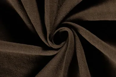 Linnen stoffen - Linnen stof - Gewassen Ramie - donkerbruin - 2155-058