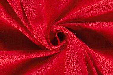 Ramie (Linnen) stoffen - Linnen stof - Gewassen Ramie - rood - 2155-115