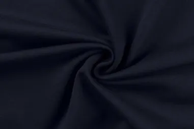 96% katoen, 4% elastan stoffen - Tricot stof - French Terry - navy - 0196-980