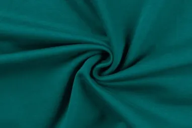 Stoffe - Tricot stof - french terry - petrol - RS0196-942