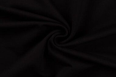 French Terry stoffen - Tricot stof - French Terry - zwart - 0196-690