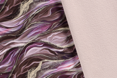 Exclusieve stoffen - Softshell stof - digitaal abstract - oud roze - 20426-014