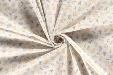 Beige - Kerst katoen stof - kerst motief - beige - 20759-052