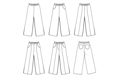 Naaipatronen - Bel'Etoile naaipatroon - Bay broek voor dames en tieners