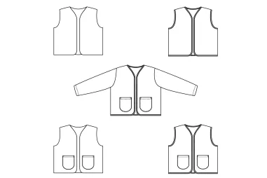 Bel'Etoile naaipatronen - Bel'Etoile - Junna vest voor kids, dames en tieners
