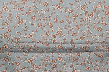 waterafstotende stoffen - Katoen met coating - bloemen - mint - 5971-015