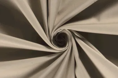 97% katoen, 3% elastan stoffen - Katoen stof - stretch satijn - beige - 3122-052