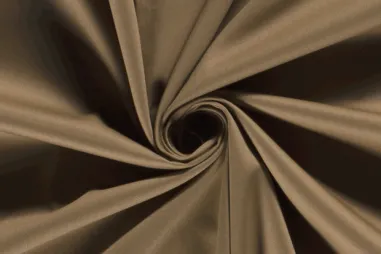 185gr/M² - Katoen stof - stretch satijn - bruin - 3122-153