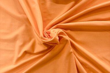 Uitverkoop - Tricot stof - viscose polyester - oranje - JT2