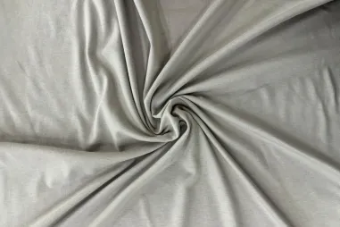 JT stoffen - Tricot stof - viscose polyester - lichtgrijs - JT20