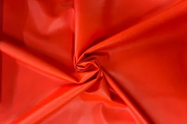 Overige merken stoffen - Kunstleer stof - oranje rood - JT31