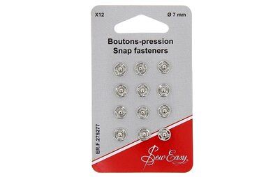 Druckknöpfe - Drukknopen 7 mm - zilver - 275277