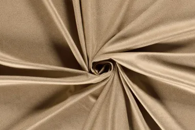90% polyester, 10% elastan stof - Kunstleer stof - leatherlook suedine - beige - 22108-052