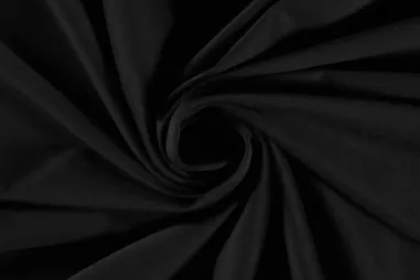 90% polyester, 10% elastan stof - Suedine stof - scuba suedine - zwart - 22107-069