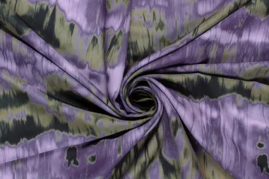 Satijn stoffen - Satijn stof - abstract - paars - 22038-045
