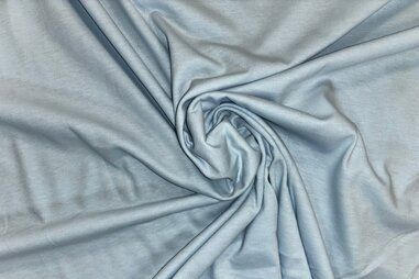 Lichtblauwe stoffen - Tricot stof - lichtblauw - JT1000