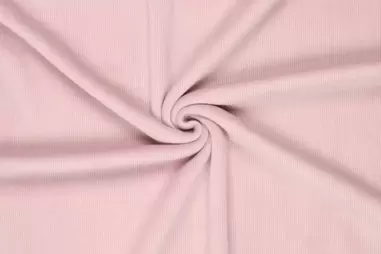 Lichtroze - Polyester stof - rekbare corduroy - lichtroze - 21101-820