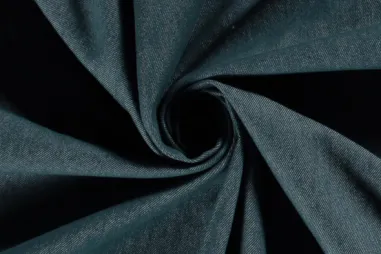 Denim stoffen - Spijkerstof - denim lichte stretch - petrol - 3928-024