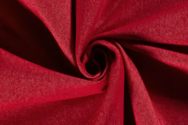 48% katoen, 48% polyester, 4% elastan stoffen - Spijkerstof - denim lichte stretch - rood - 3928-015